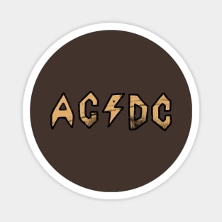 Butt-Head AC/DC Distressed - Brown Magnet